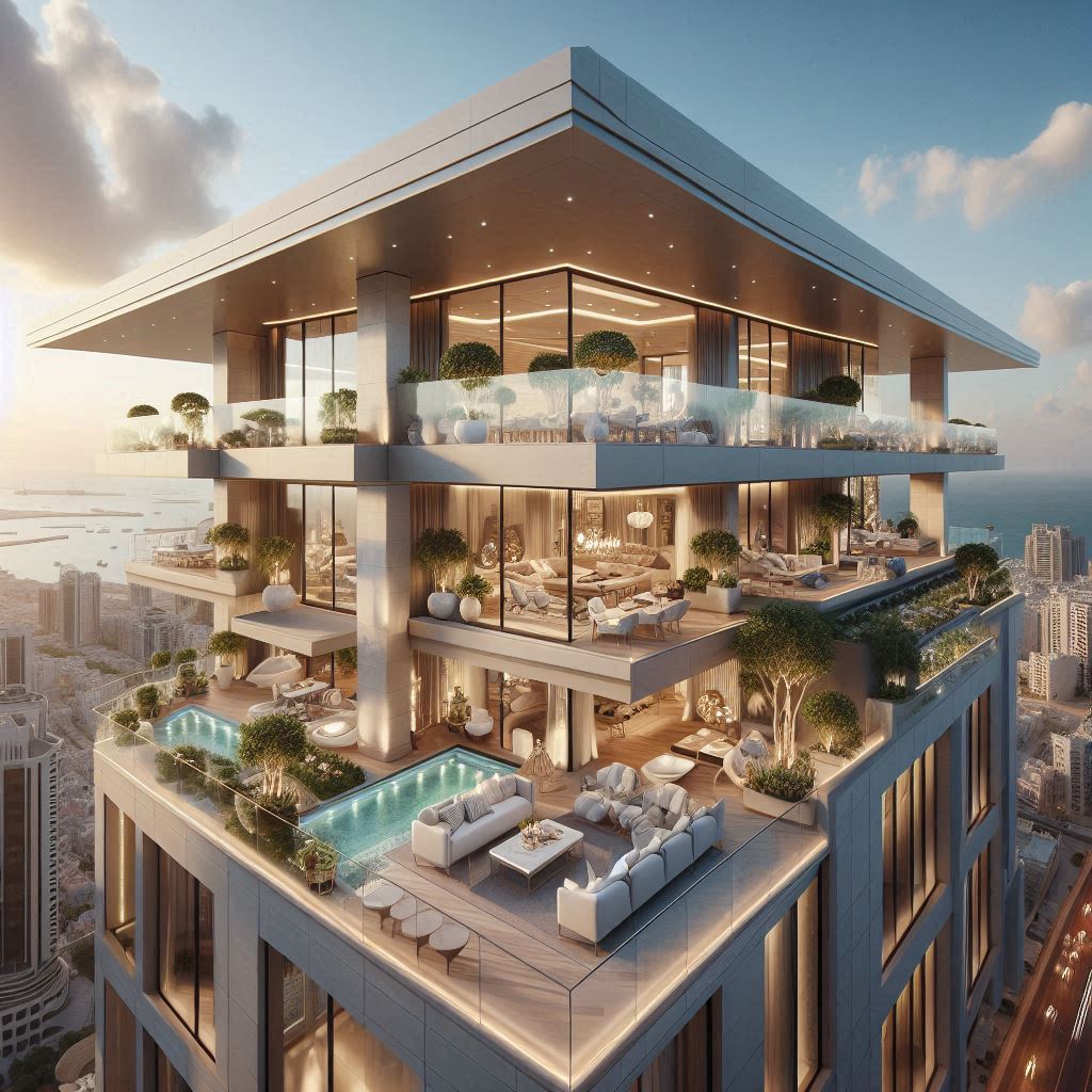 شقق فاخرة للبيع في جدة الدور الأخير